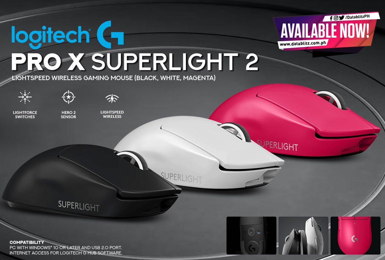 PRO X SUPERLIGHT 2 LIGHTSPEED Wireless Gaming Mouse