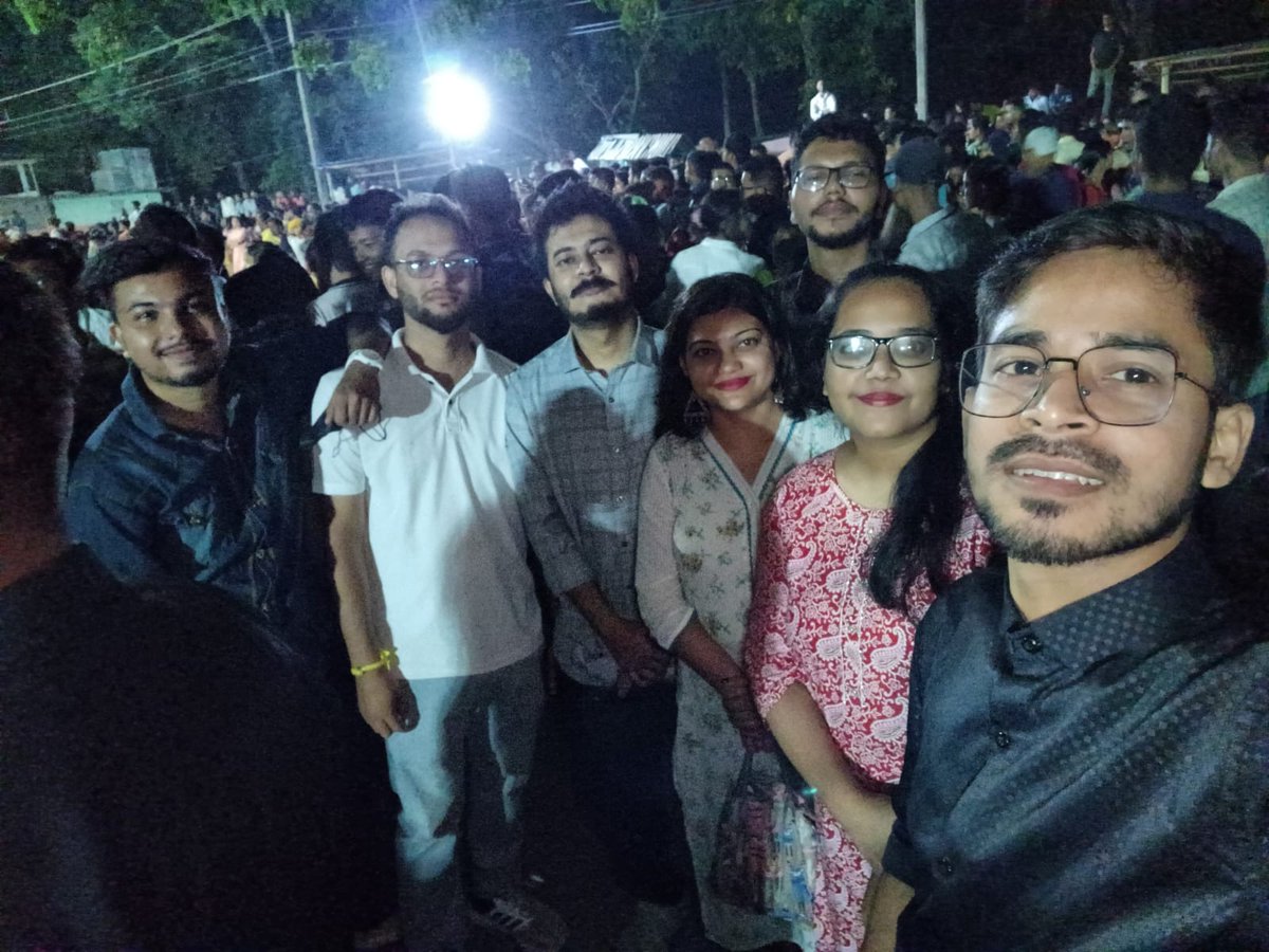 debasish__deka's tweet photo. We're having an absolute blast with my incredible squad, making unforgettable memories on this magical Dussehra night! 🎉🌙 #FestiveFun https://t.co/E6pEQVP5sz