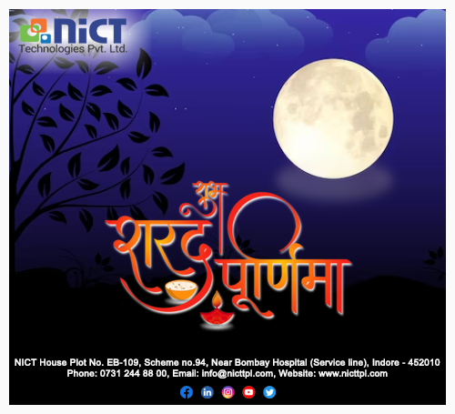 nict_tpl's tweet photo. Happy Sharad Purnima

#SharadPurnima #moon #NICT_Technologies_Pvt_Ltd #nictian #nict https://t.co/LoMuTbdht0
