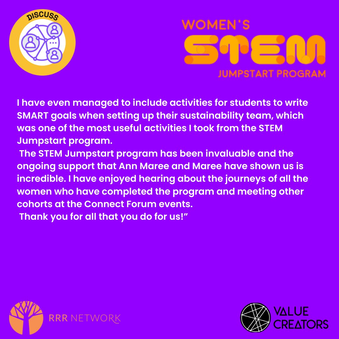 ValueCreatorsPL's tweet image. *STEM ALUMNI SPOTLIGHT*

Hannah attended our program at the end of 2021 which led to her landing a role that suits both her skills and her passion.

Here is her story shared at our annual Connect Forum
We love hearing about your journeys!