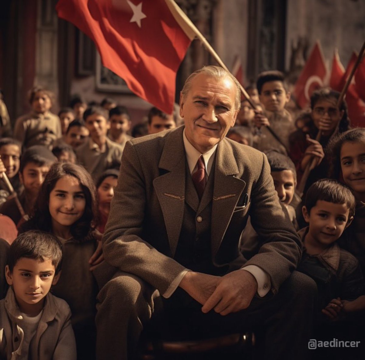 Atatürk’ün yapay zeka ile oluşturulmuş bir fotoğrafı 😍