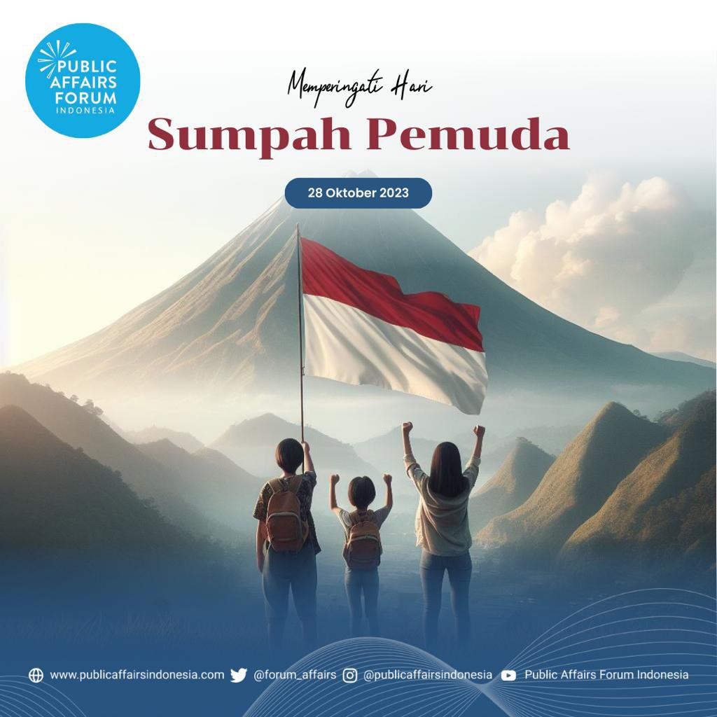 Selamat memperingati Hari Sumpah Pemuda tanggal 28 Oktober 2023
Mari bersatu membangun Indonesia maju 🇮🇩

#harisumpahpemuda #harisumpahpemuda2023🇮🇩 #sumpahpemuda2023