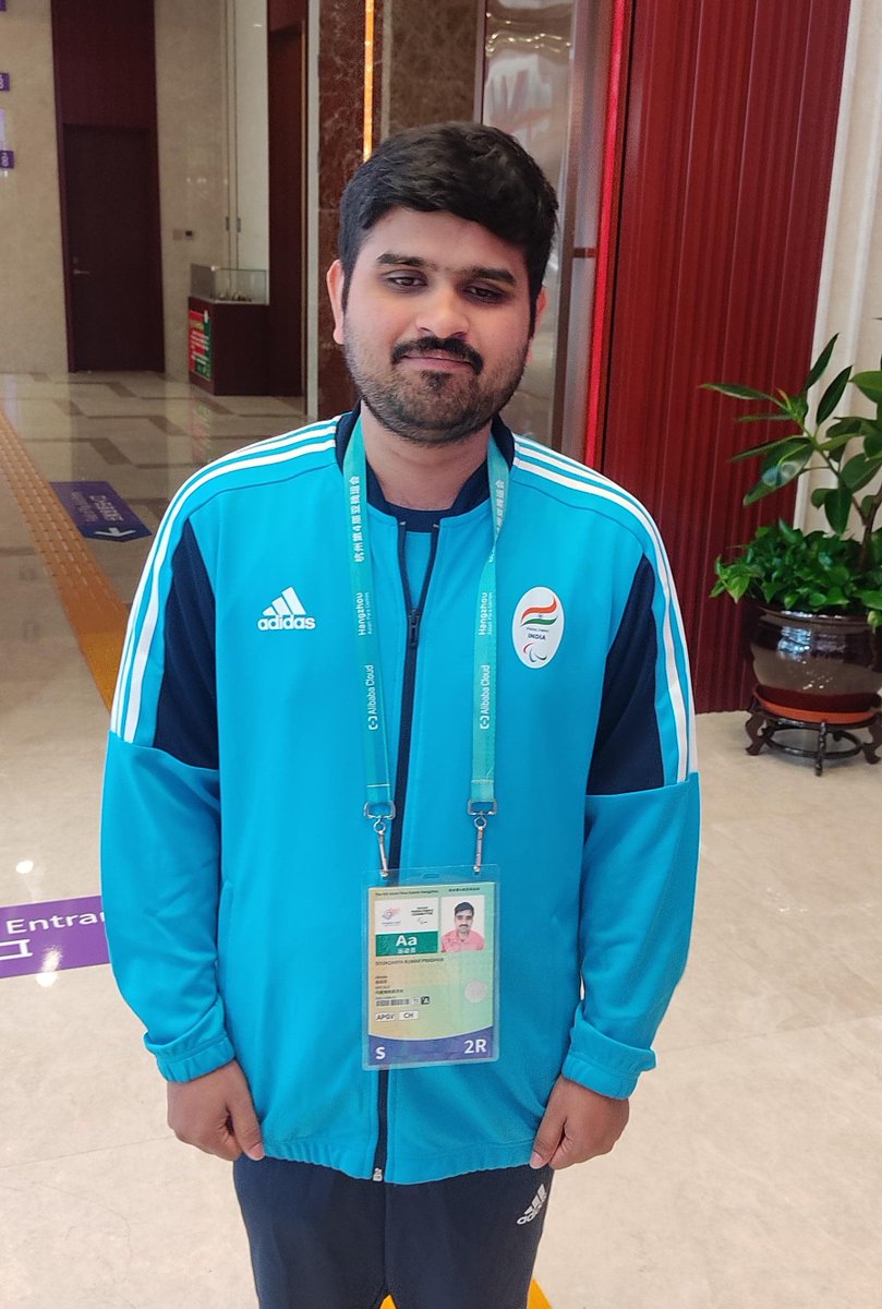 narendramodi's tweet photo. Congratulations to Soundrya Pradhan on winning the Silver Medal in Men's Chess B1 Category (Individual) at the Asian Para Games. India is elated! https://t.co/vLxXO7SS0b