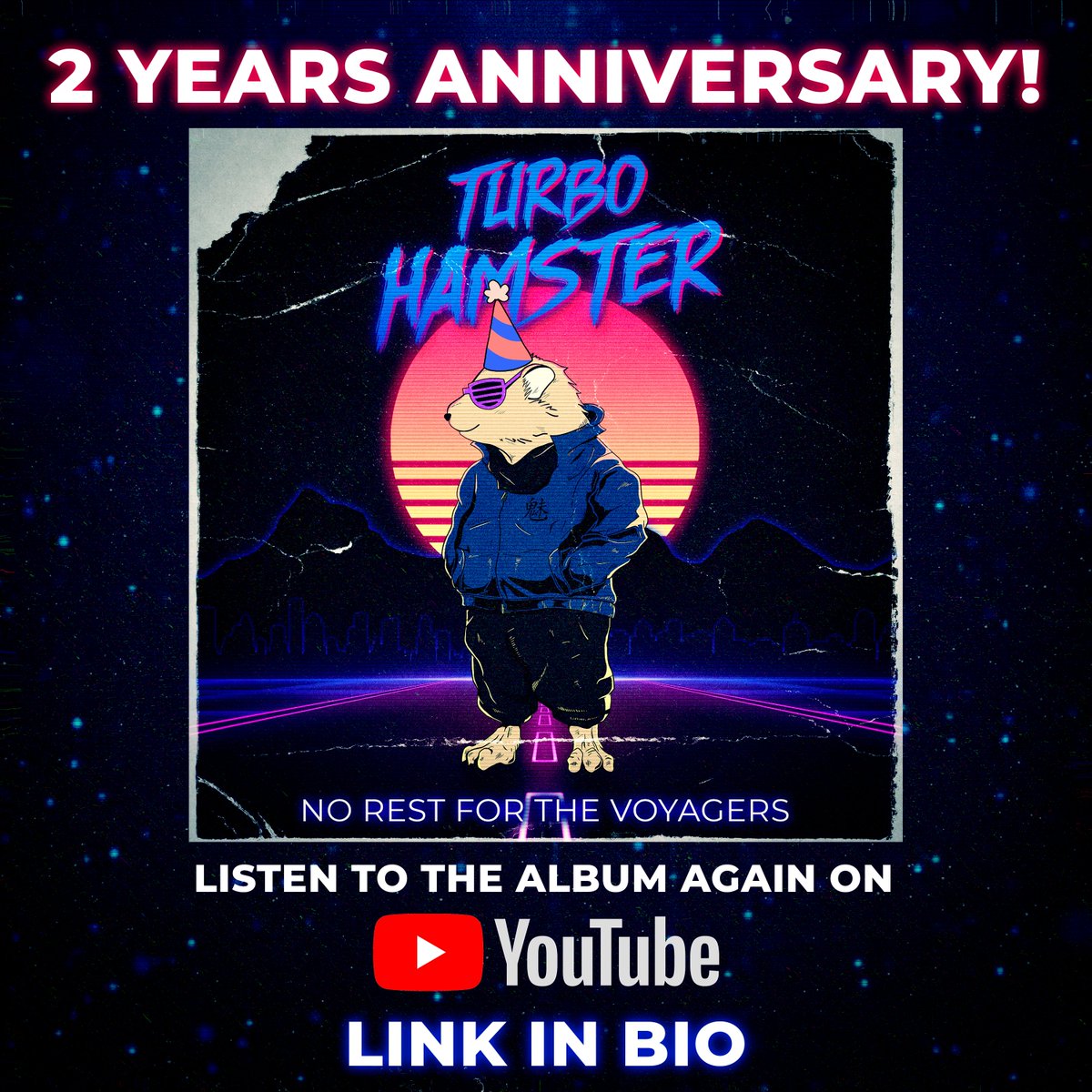 My first album "No Rest for the Voyagers" was released 2 years ago, and to celebrate I uploaded music visualizers on Youtube! It's time to revisit the album that started it all!
What's your favorite song?
LINK IN BIO
🐹

#synthwave #outrun #retrowave