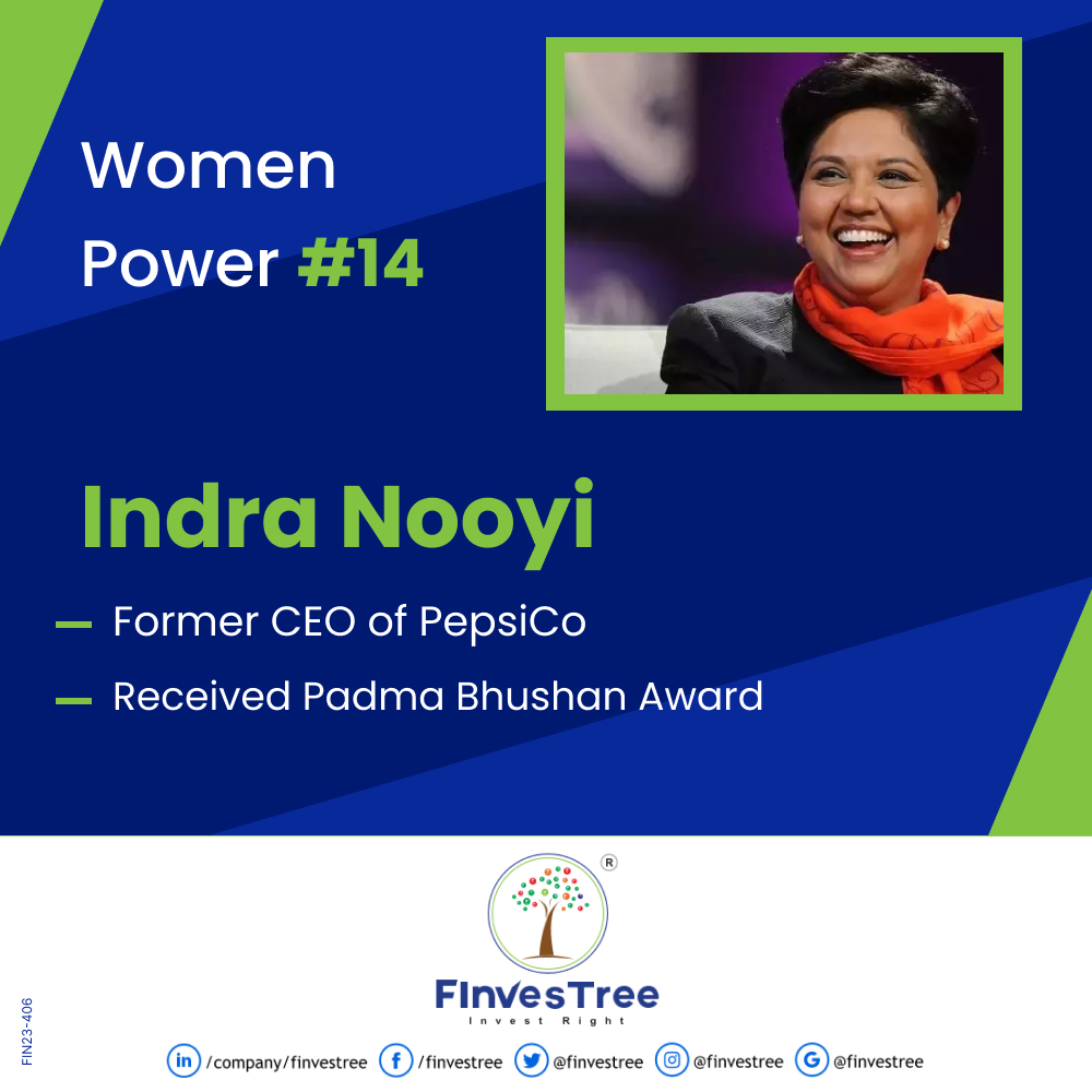 finvestree's tweet photo. Women Power #14
Indra Nooyi – former CEO of PepsiCo
Arguably one of the most influential Indian businesswomen in the world, Indra Nooyi has dominated the business industry as chairperson-CEO of PepsiCo.
#womanpower #indianwoman #finvestree https://t.co/ZWpAPqJ7KO