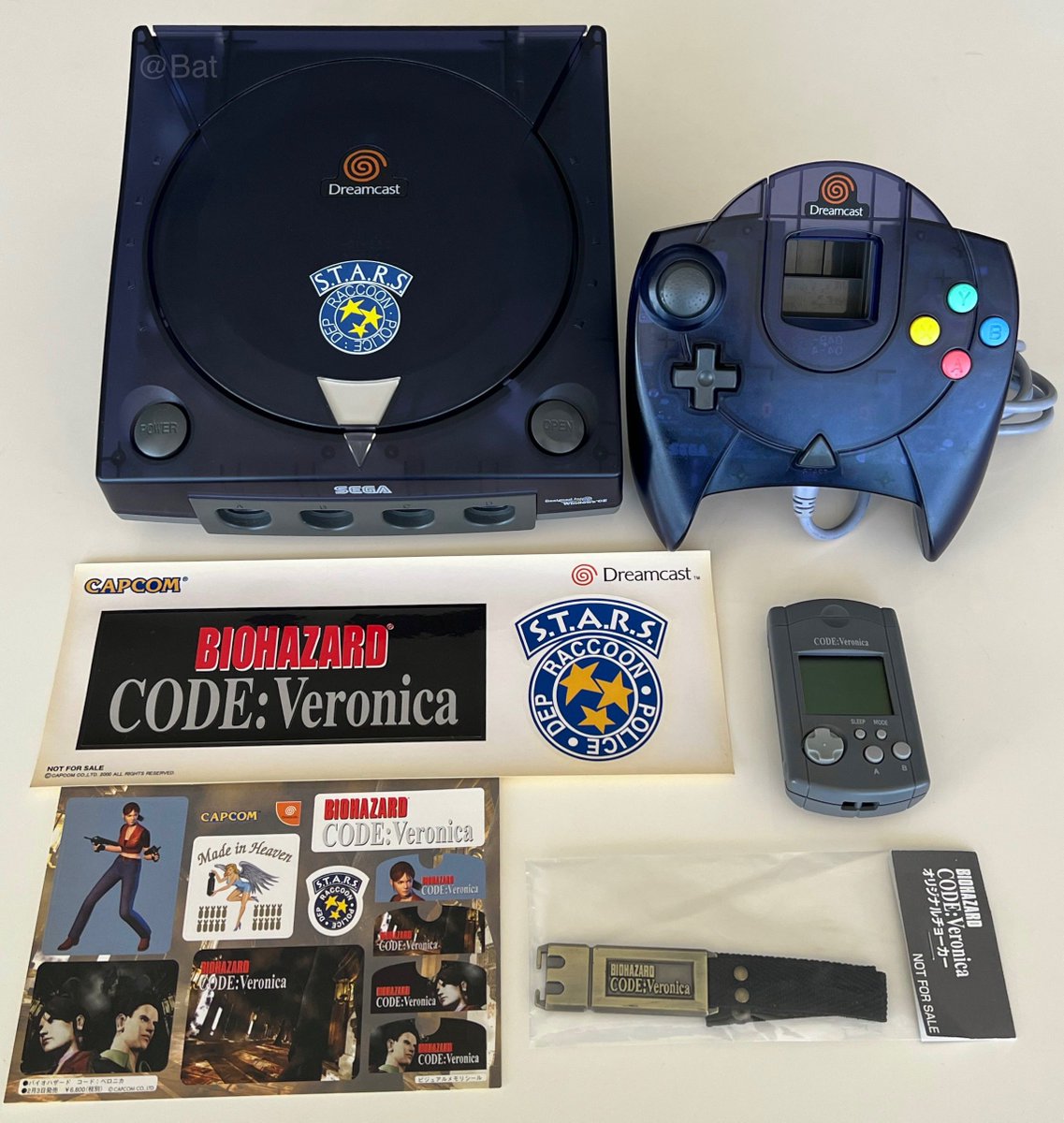 Bat's tweet image. Biohazard – Code: Veronica 
Dreamcast • S.T.A.R.S. Edition
#REBHFun #ドリームキャスト