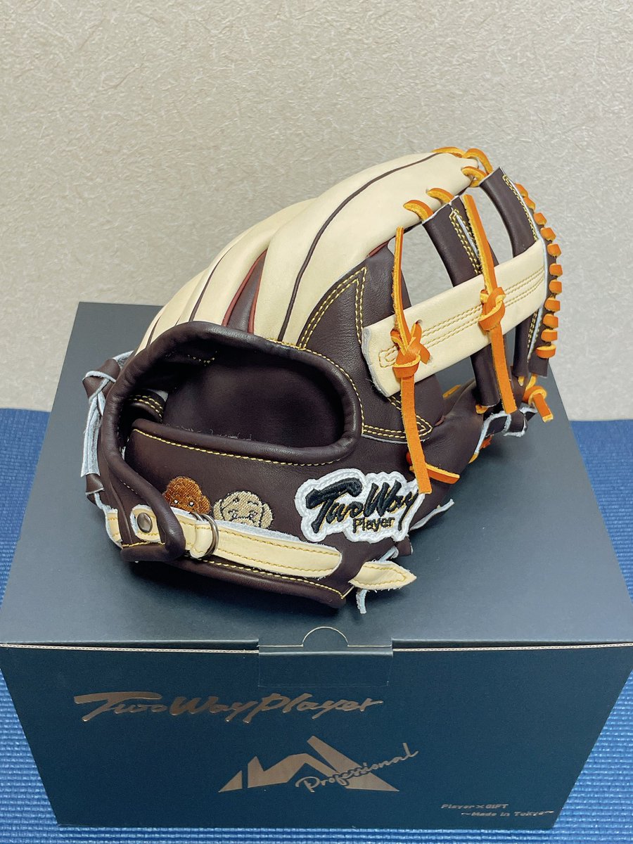 kugo_444's tweet image. New glove✨️
オフシーズンしっかり使い込みます⚾️
 #TwoWayPlayer