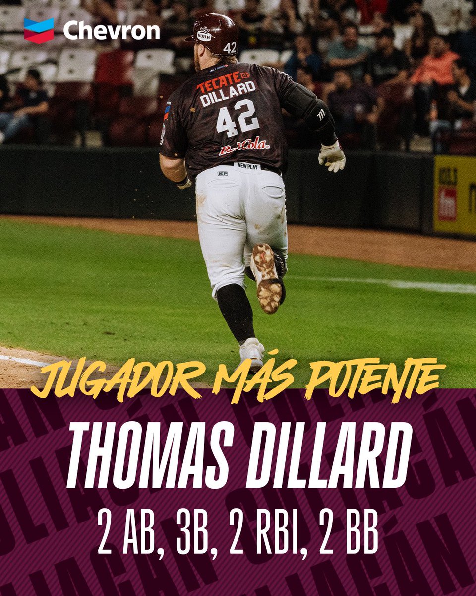 clubtomateros's tweet photo. 🗣️ MVP, MVP, MVP

Thomas Dillard demostró su calidad al bat y produjo par de carreras; por eso es nuestro Jugador Más Potente👌.

Traído a ustedes por: @Chevron 

#OnFire 🔥 https://t.co/zfcH161V2v