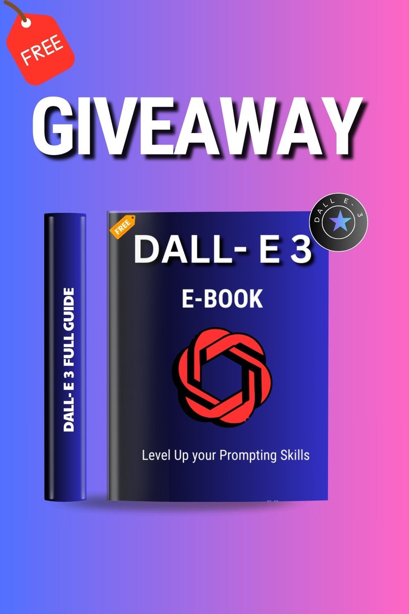 DALL-E 3 is the King of AI Tools.

No need to pay $$$ to Graphic Designers from now.

I have built a Full Guide (Book) on DALL- E 3

Its Prize is $99, 

For 48 hours it's 100% FREE

To get it:
Follow <a href="/Whizz_ai/">Hamza Khalid</a> 
Like &amp; repost  
Cmnt "DALL-E 3"

NOTE: Must follow for Instant DM