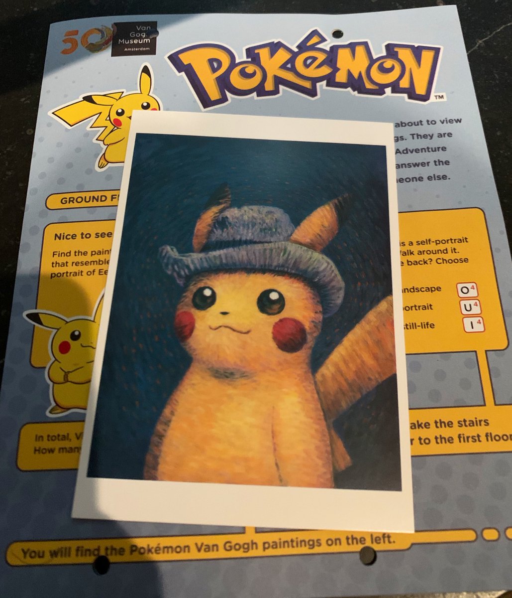 An ARMY ran into @BTS_twt Namjoon on the street in Amsterdam & gave him the rare, limited edition Pikachu card from @vangoghmuseum collab with @ Pokemon in 2023 Fun fact: An ARMY ran into @BTS_twt Namjoon on the street in Amsterdam & gave him the rare, limited edition Pikachu card from @vangoghmuseum collab with @ Pokemon in 2023 Fun fact: