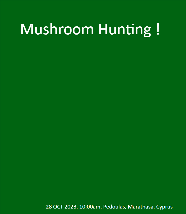 CastaniaFruits's tweet photo. #now #dareGOmarathasa #mushrooms in #pedoulas in @MarathasaCyprus mountains

call @AntonisPedoulas  telephone: 99592646

details in our FB post here: https://t.co/Iacj2irKEz https://t.co/mwnbmvY2PL