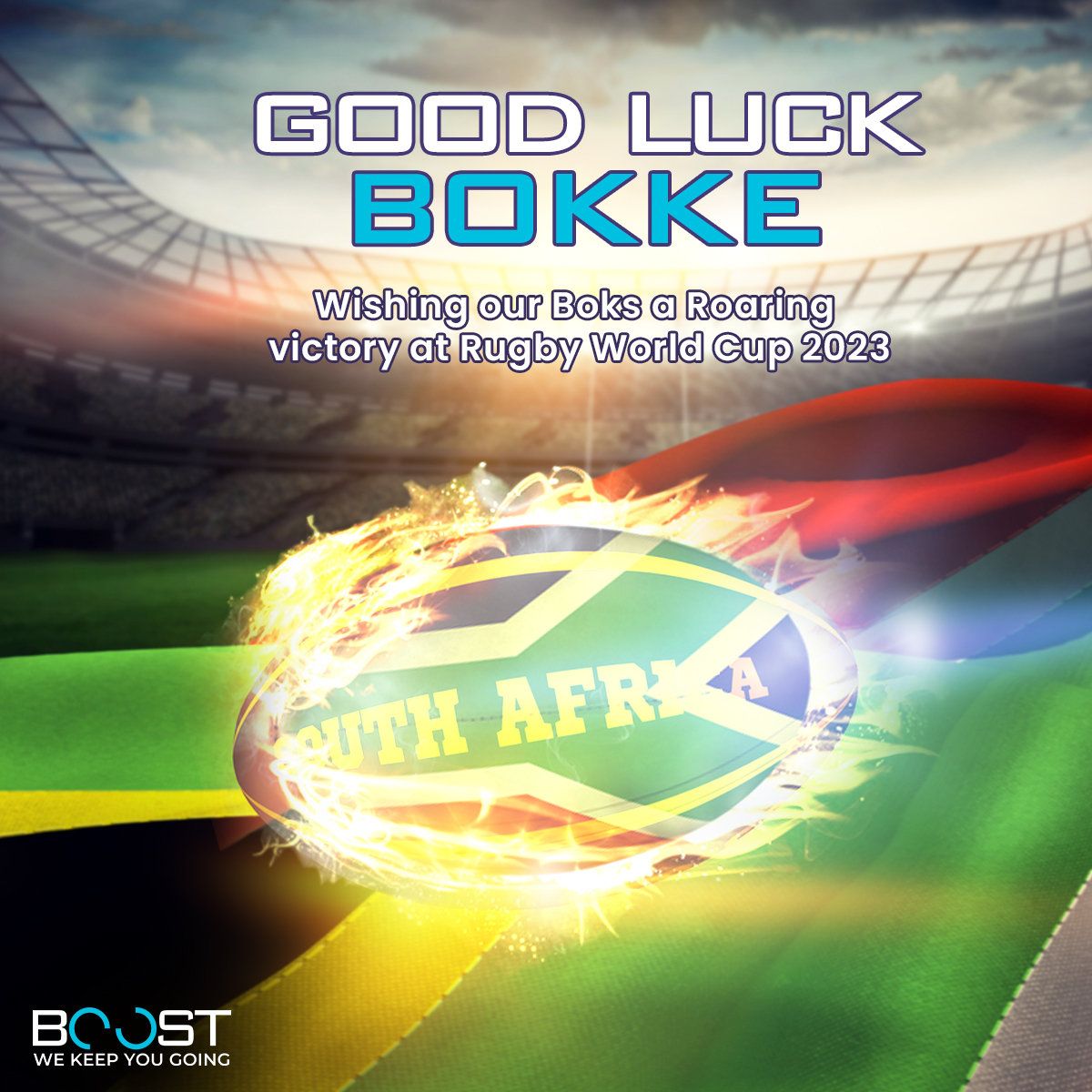 🏉Wishing the South African Rugby Team the Best of Luck for the Rugby World Cup 2023!

To our fearless warriors on the field,

#RugbyWorldCup2023 #GoBokke #SouthAfricanRugby #StrongerTogether #BelieveInGreenAndGold #RoaringSupport #LegendsoftheGame #PassionAndPride #RugbyLegends