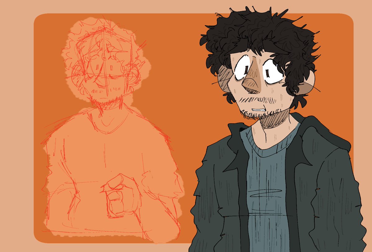 firythewolf's tweet photo. Me and @QueenElysey Watched the FNAF movie and I loved it so I drew Mike and I love the actor who played as him I love it https://t.co/coe76fionP