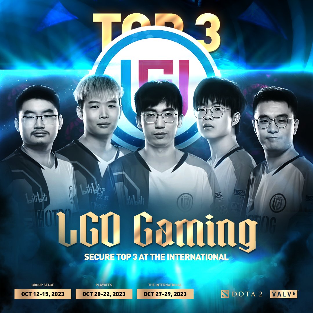 wykrhm's tweet photo. LGD Gaming are Top 3 at The International. Impressive performance. Congratulations. Azure Ray will drop down to the already stacked Lower Bracket facing BetBoom to make their run for the Aegis. #TI12 #Dota2 https://t.co/T7GNNraTPF