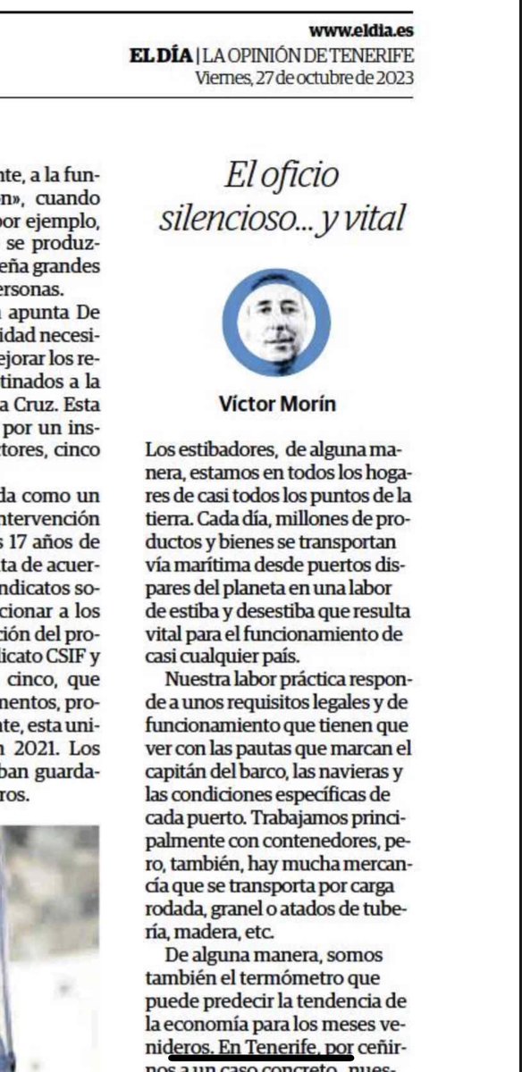 morin120's tweet photo. @eldia #eldia #estibadores @PortsSCTenerife @SoyCoordinadora #ElPuertoNoPara #EDC https://t.co/AcaVWZFsRM