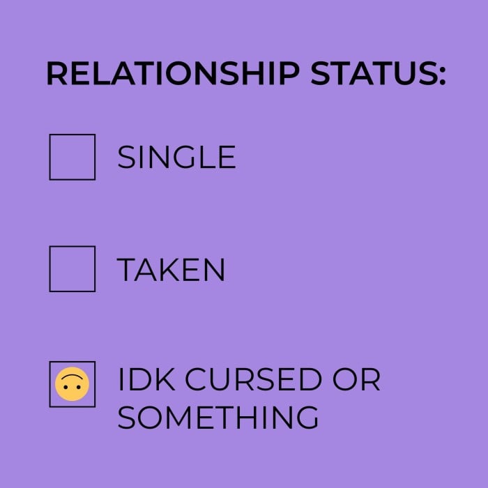 Spartan_Bubble's tweet photo. After getting package of #fakecases like #fake498a, #fakedv ....my relationship status is third one... may I know urs ..
@MattWalshBlog 
@JohnDavisJDLLM 
@LisaBritton 
@amitdeshmra 
@IM_atulp 
#MukeshAmbani 
#HappyDiwali
#ParentalAlienation https://t.co/8mRWqkTcgf