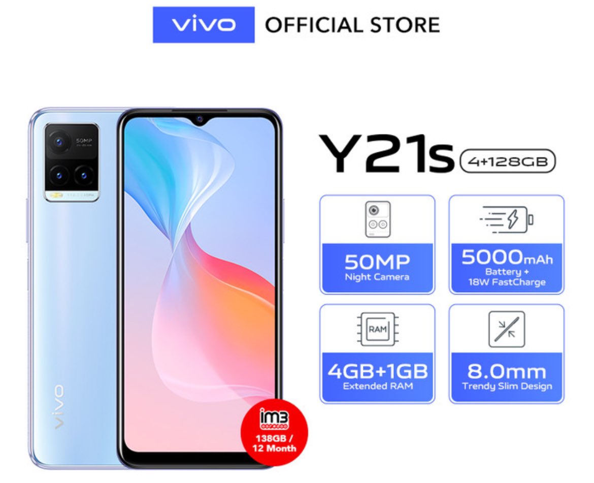 50 MP Camera
4/128 GB

VivoY21s

Sumpah Pemuda!