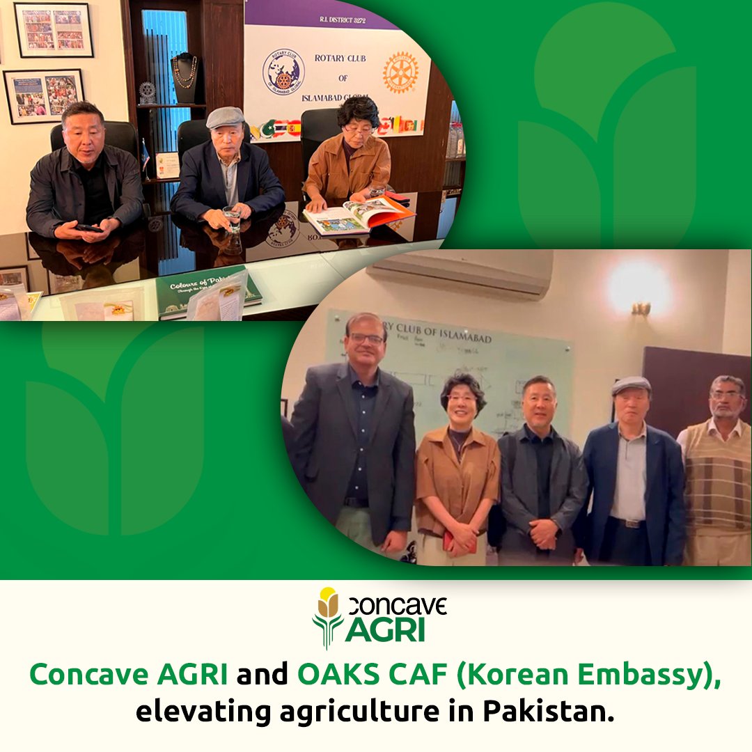 Concave_Agri's tweet image. Concave AGRI and OKAS CAF (Korean Embassy) meet to boost agricultural sustainability and prosperity for Pakistani farmers through high-quality exportable crops, aligning with international standards. 

#ConcaveAGRI #OKASCAF  #KoreanEmbassy #agriculture #sustainability