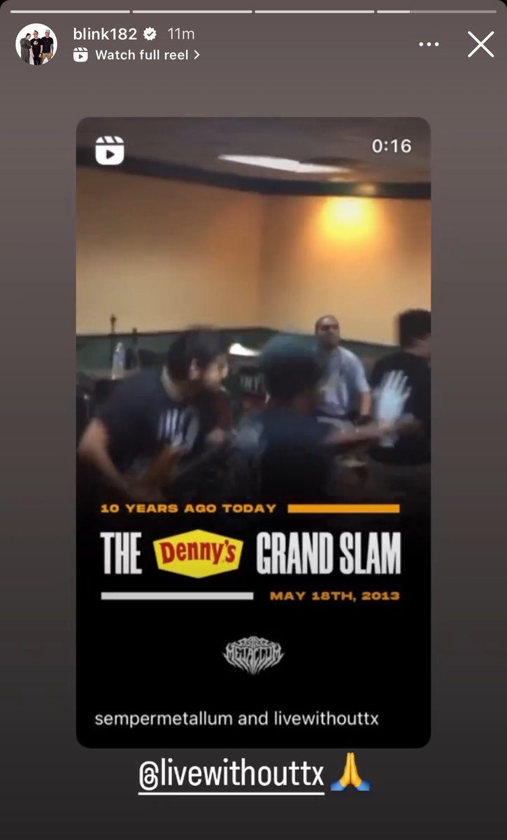 blink-182 posted this. Just saying.