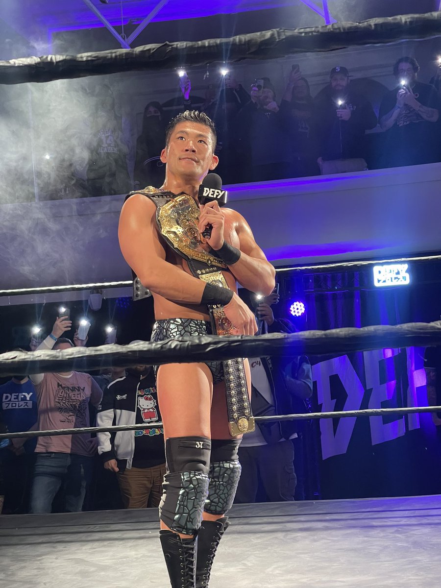 BeastModeManny's tweet photo. Sanada says he loves Seattle. Until next time. @defyNW #defygenesis https://t.co/ekwLAxwgBO