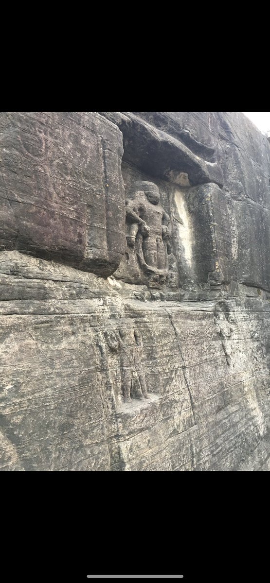 1KrisKumar's tweet photo. @OccultHours This is a site not far from Kakanmath,where they discovered ancient petroglyphs an ancient letter system still un deciphered till date,there is a ancient bunker inside this wall and has now been understood to be part of a much complex structure.I took these back in 2017 https://t.co/DkVKFZwNFS