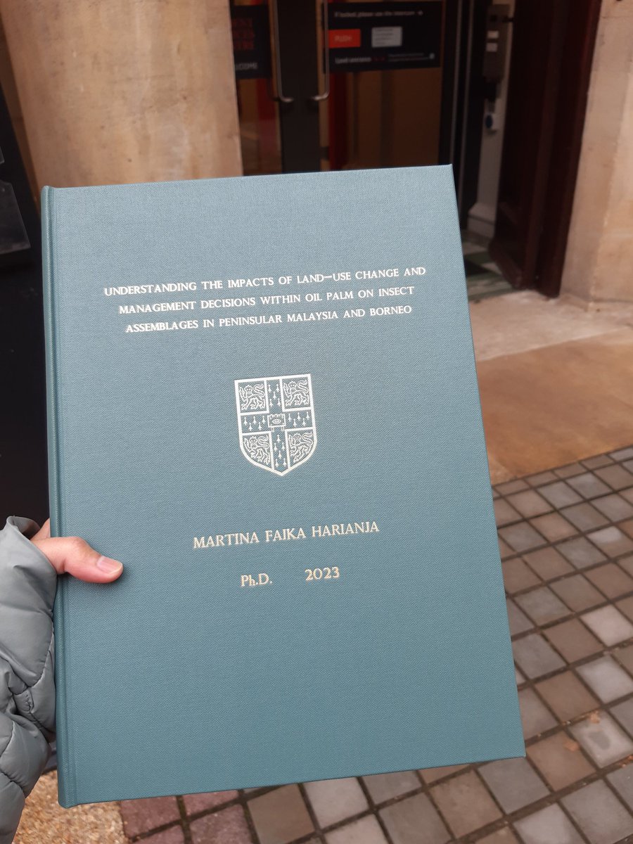 Martina F. Harianja (@martina_zoo) on Twitter photo My PhD thesis is out and it is open access!! 👇 doi.org/10.17863/CAM.1…
Thanks to <a href="/EdgarCTurner/">Edgar Turner</a> and <a href="/SarahHLuke/">Sarah Luke</a> (my supervisors), and <a href="/InsectGroup/">Insect Ecology Group</a>! 🥳 My PhD thesis is out and it is open access!! 👇 doi.org/10.17863/CAM.1…
Thanks to <a href="/EdgarCTurner/">Edgar Turner</a> and <a href="/SarahHLuke/">Sarah Luke</a> (my supervisors), and <a href="/InsectGroup/">Insect Ecology Group</a>! 🥳