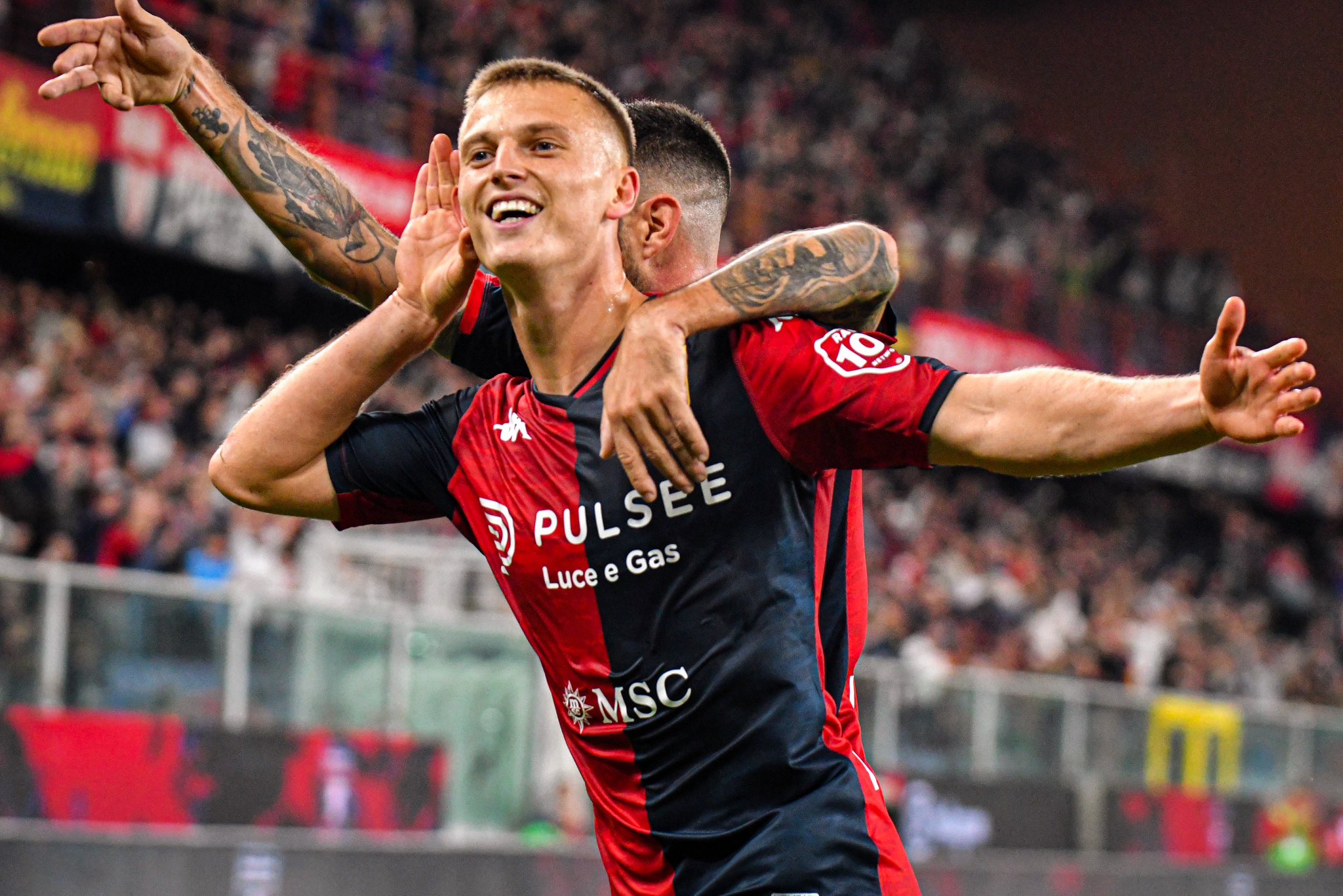 Genoa CFC on X: ⌛️ 𝗙𝗜𝗡𝗔𝗟𝗘 ⏳ ⚽️🔴🔵 #GenoaMonaco 1️⃣-0️⃣ / X