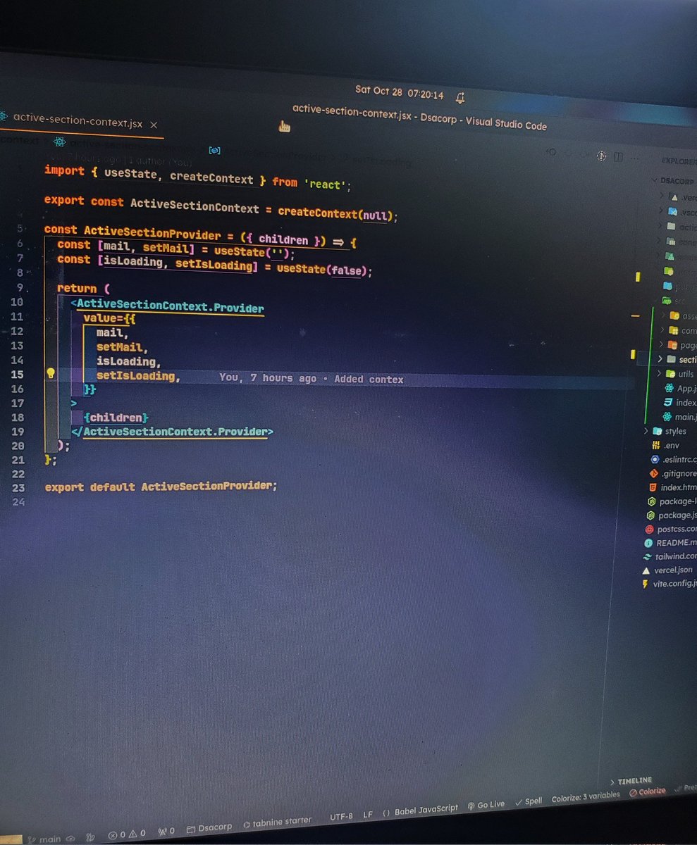 longlivethrill's tweet image. GM ☕
Just a friendly reminder to use the #useContext 🪝
🌐 It's the remedy for global state management, simplifying data sharing, and decluttering your codebase. Say goodbye to the chaos, and hello to clean, efficient code! 💼 #ReactDevelopment #ContextAPI