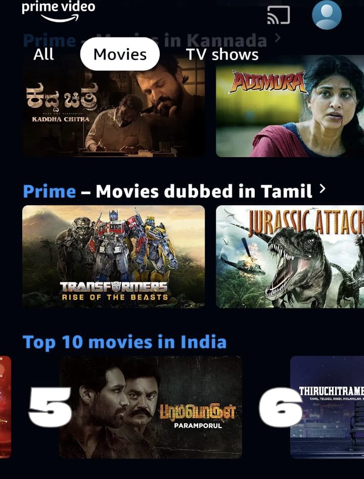 Amithash (@amitashpradhan) on Twitter photo #Paramporul is now at NO. 5 on all INDIA Top 10 movies on <a href="/PrimeVideoIN/">prime video IN</a> 🥳🎉
Thank you audiences. Your support is everything 😊
<a href="/realsarathkumar/">R Sarath Kumar</a> <a href="/thisisysr/">Raja yuvan</a> <a href="/aravind275/">aravind raj</a> <a href="/kashmira_9/">Kashmiraofficial</a>
<a href="/APIfilms/">AP International</a> <a href="/U1Records/">U1 Records</a> <a href="/S_Pandikumar/">PK</a> <a href="/Inagseditor/">NagooraN</a> <a href="/dancersatz/">Sathish krishnan</a> <a href="/PoornimaRamasw1/">Poornima Ramaswamy</a> #Paramporul is now at NO. 5 on all INDIA Top 10 movies on <a href="/PrimeVideoIN/">prime video IN</a> 🥳🎉
Thank you audiences. Your support is everything 😊
<a href="/realsarathkumar/">R Sarath Kumar</a> <a href="/thisisysr/">Raja yuvan</a> <a href="/aravind275/">aravind raj</a> <a href="/kashmira_9/">Kashmiraofficial</a>
<a href="/APIfilms/">AP International</a> <a href="/U1Records/">U1 Records</a> <a href="/S_Pandikumar/">PK</a> <a href="/Inagseditor/">NagooraN</a> <a href="/dancersatz/">Sathish krishnan</a> <a href="/PoornimaRamasw1/">Poornima Ramaswamy</a>