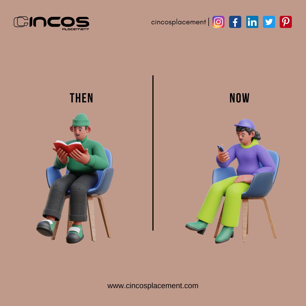 Generations shift, interests too. 📚📱

#GenerationalShift #DigitalEra #TechSavvy #Bookworms #ScreenTime #EvolvingHobbies #ReadingHabits #qotd #Cincosindia #cincos