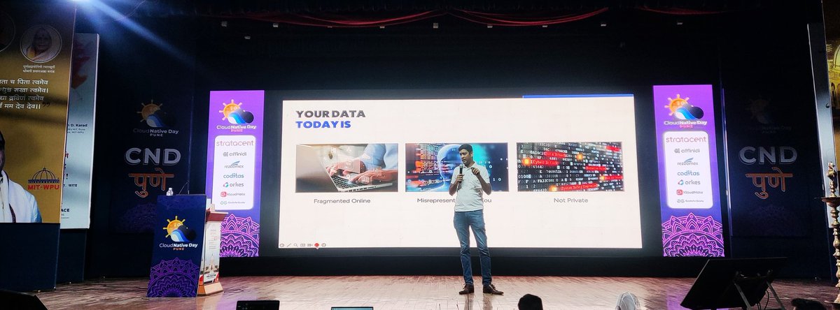 cndpune's tweet photo. Giriraj Daga's Lightning Talk: Unleashing the Power of Open Standards for Passwordless Authentication and Identity Management!

 Join Us at Cloud Native Day Pune for a Revolution in Security.
#CND #CloudNativeDay #Security https://t.co/lRlAno2LvA