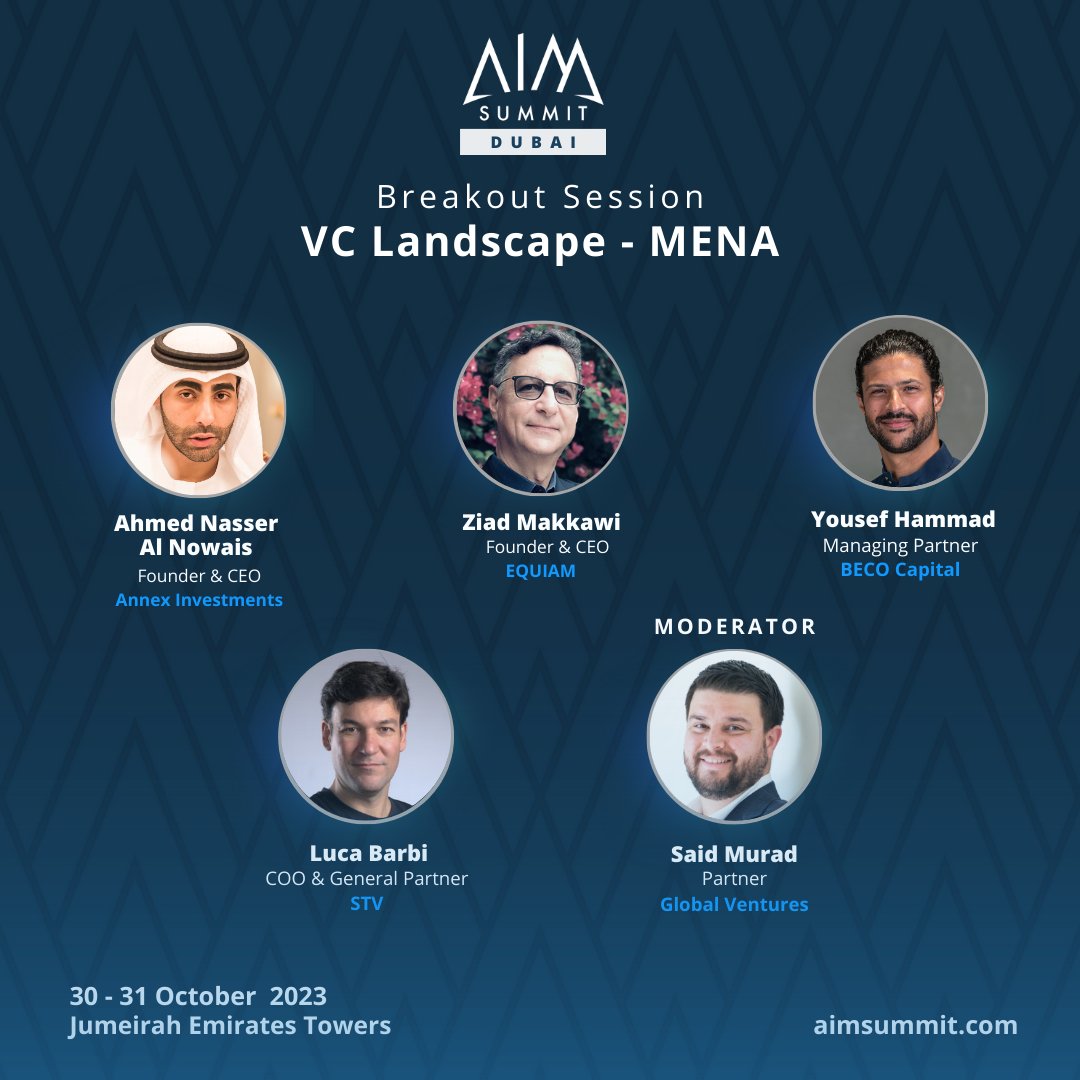 Join us for an enlightening discussion into the VC Landscape of MENA, where you'll gain insights into the multitude of opportunities the region has to offer with our esteemed panelists.