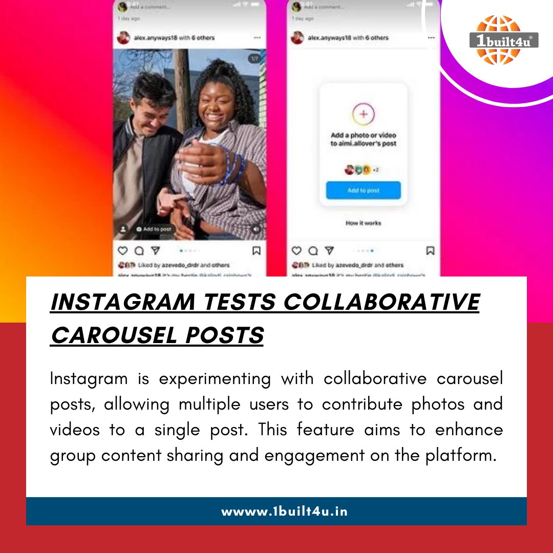 🚀 Breaking News! 🌐💼

#1built4u
#InstagramCollaborative
#CarouselCollab
#GroupContent
#CollaborativePosts
#SocialMediaCollab
#TeamworkOnIG
#CarouselSharing
#EngageTogether
#InstagramExperiment
#CommunityCollab