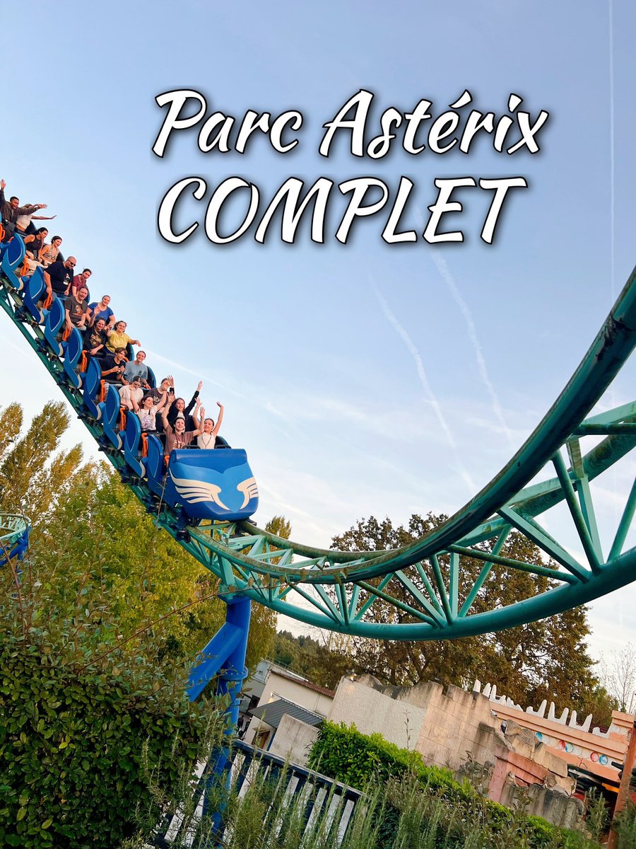 Attention, Samedi 28 Octobre, le Parc Astérix affiche COMPLET en JOURNÉE (9h - 18h) et en NOCTURNE (19h - 1h). 

Belle journée à tous ! 😈