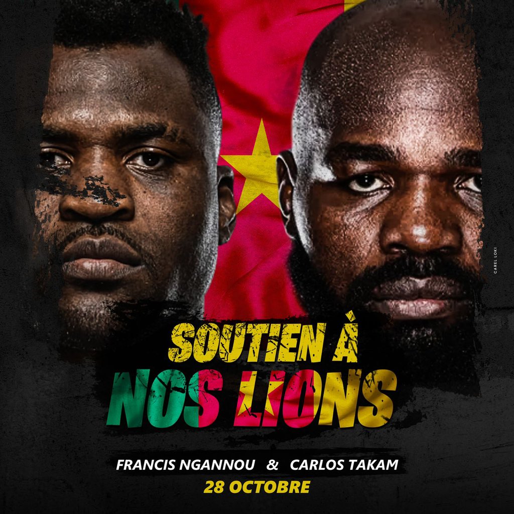 🥊 Tous derrière Francis Ngannou et Carlos Takam ✊🏿🇨🇲