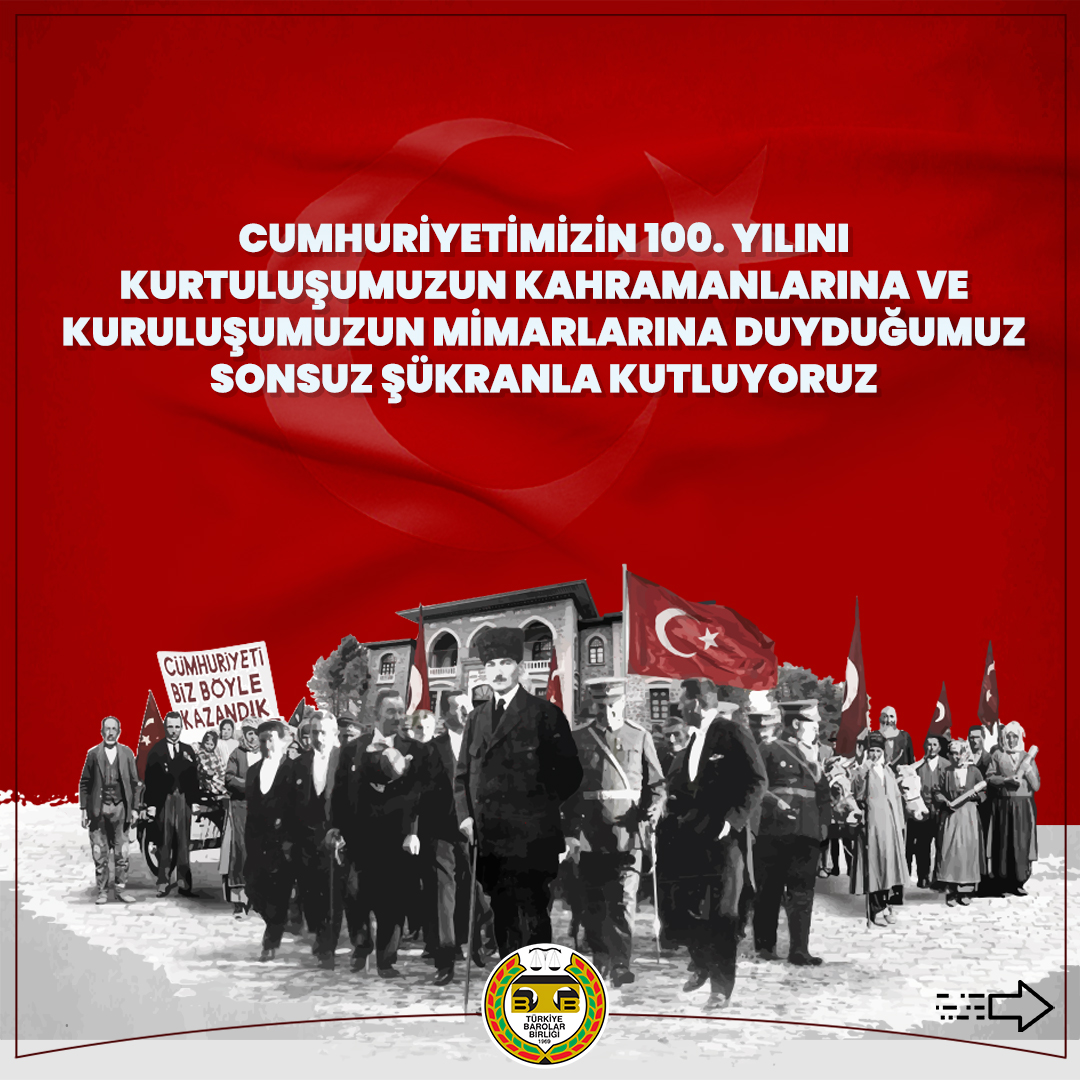 barolar's tweet photo. Cumhuriyetimizin 100. Yılını Kurtuluşumuzun Kahramanlarına ve  Kuruluşumuzun Mimarlarına Duyduğumuz Sonsuz Şükranla Kutluyoruz 🇹🇷

👉 https://t.co/t8rjQaapA9 https://t.co/SEp9KYSK5i