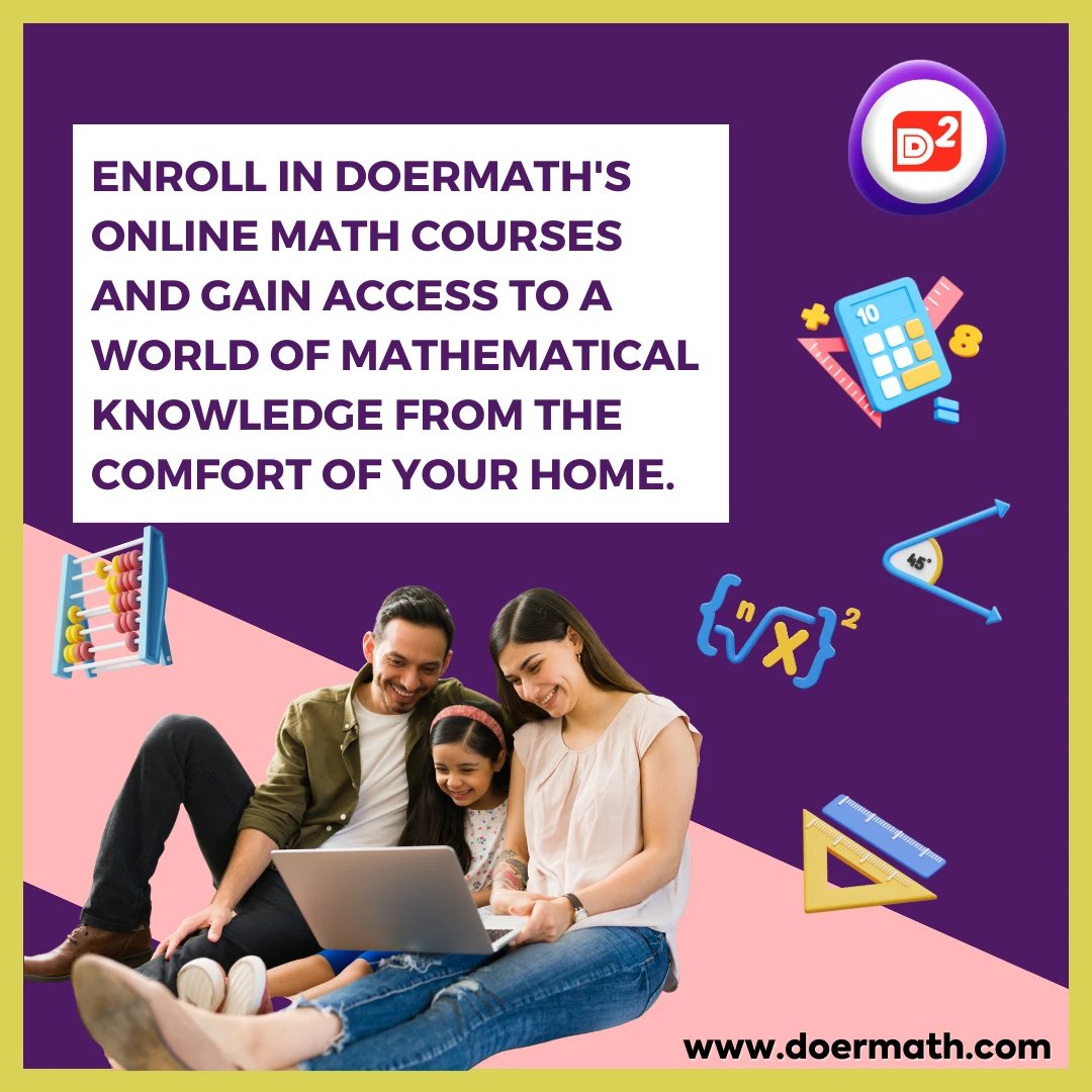 doerdo_com's tweet image. Enroll in DoerMath&apos;s online math courses and gain access to a world of mathematical knowledge from the comfort of your home. Quality education, just a click away! 🌐

#OnlineLearning #MathCourses #MathKnowledge #ConvenientEducation
#DoerMathOnline