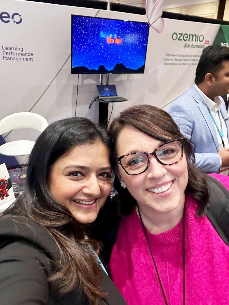 Ozemiosolutions's tweet image. Our #leadership team cherished reconnecting with familiar faces and forging new industry ties.
Day 3 at #DevLearn2023 at full swing! Cheers to more networking, more meaningful conversations, and amplifying the impact of talent transformation! 🙌
#DevLearn #OzemioAtDevLearn