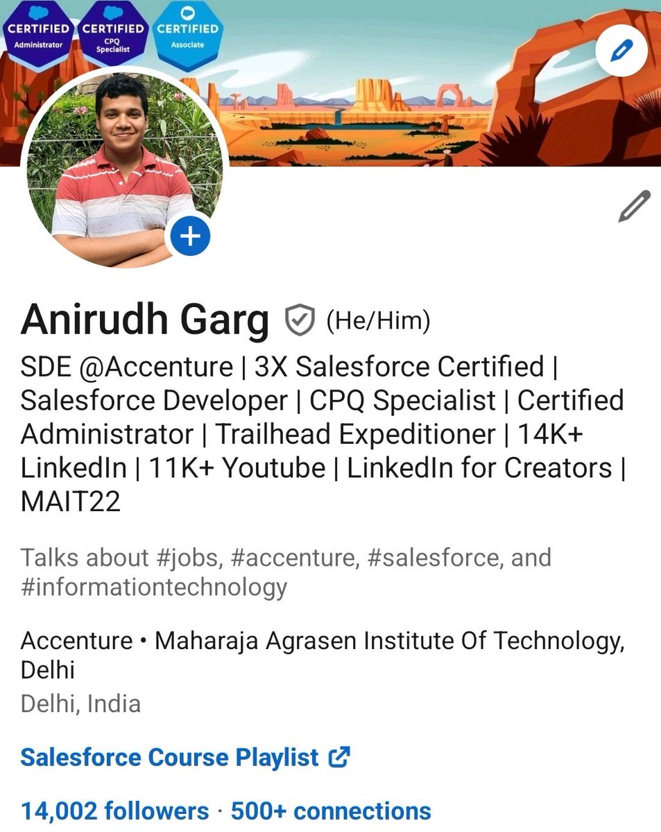 Crossed 14000 followers on #LinkedIn ....! Let's connect if we are yet to do so linkedin.com/in/anirudhgarg…