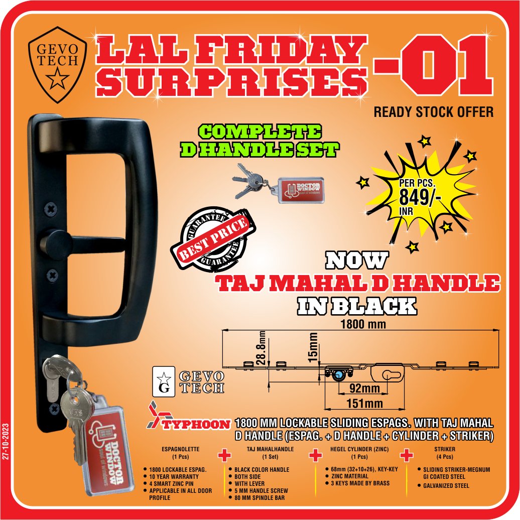 DOCTORWINDOW_IN's tweet image. Celebrate this #karwachauth2023 with exciting offers on your favourite UPVC Hardwares. Special Offer follow today Doctor Window for best offers don't miss any deal.

Order and pay from 27th Oct to till 2nd of Nov. 2023.

#india #pvcwindow #pvc #slidinggate #PVCDoors