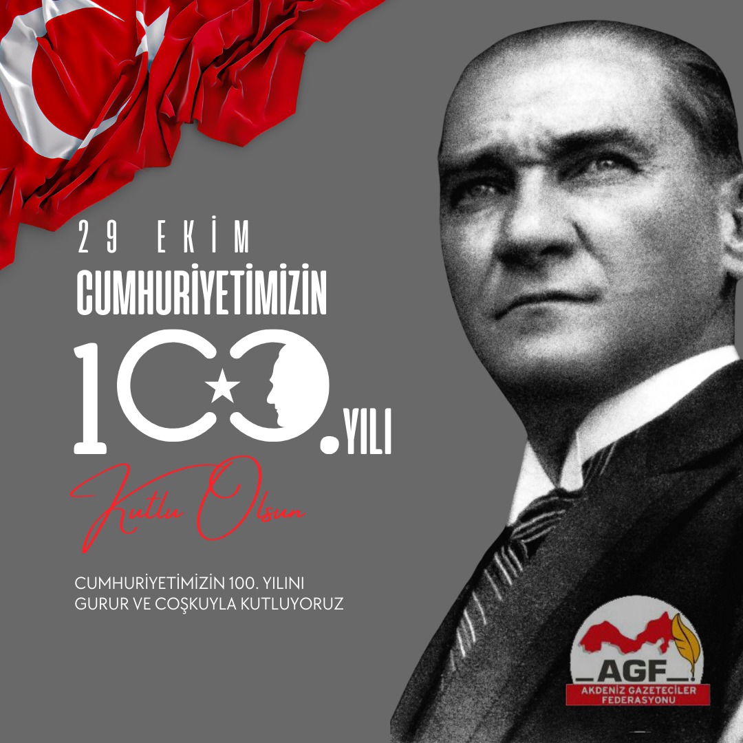 Gazi Mustafa Kemal Atatürk başta olmak üzere, Cumhuriyetimizi kuran tüm kahramanlarımızı rahmet, minnet ve şükranla anıyor 29 Ekim Cumhuriyet Bayramımızı en içten dileklerimizle kutluyoruz #100yıl