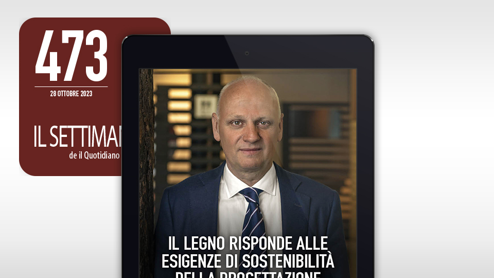 Leggi su il #SettimanaleQI 
Il legno risponde alle esigenze di sostenibilità della progettazione. L’intervista a Peter Rubner, presidente Gruppo Rubner, sulle qualità di questo materiale 
tinyurl.com/4u9u8ue9