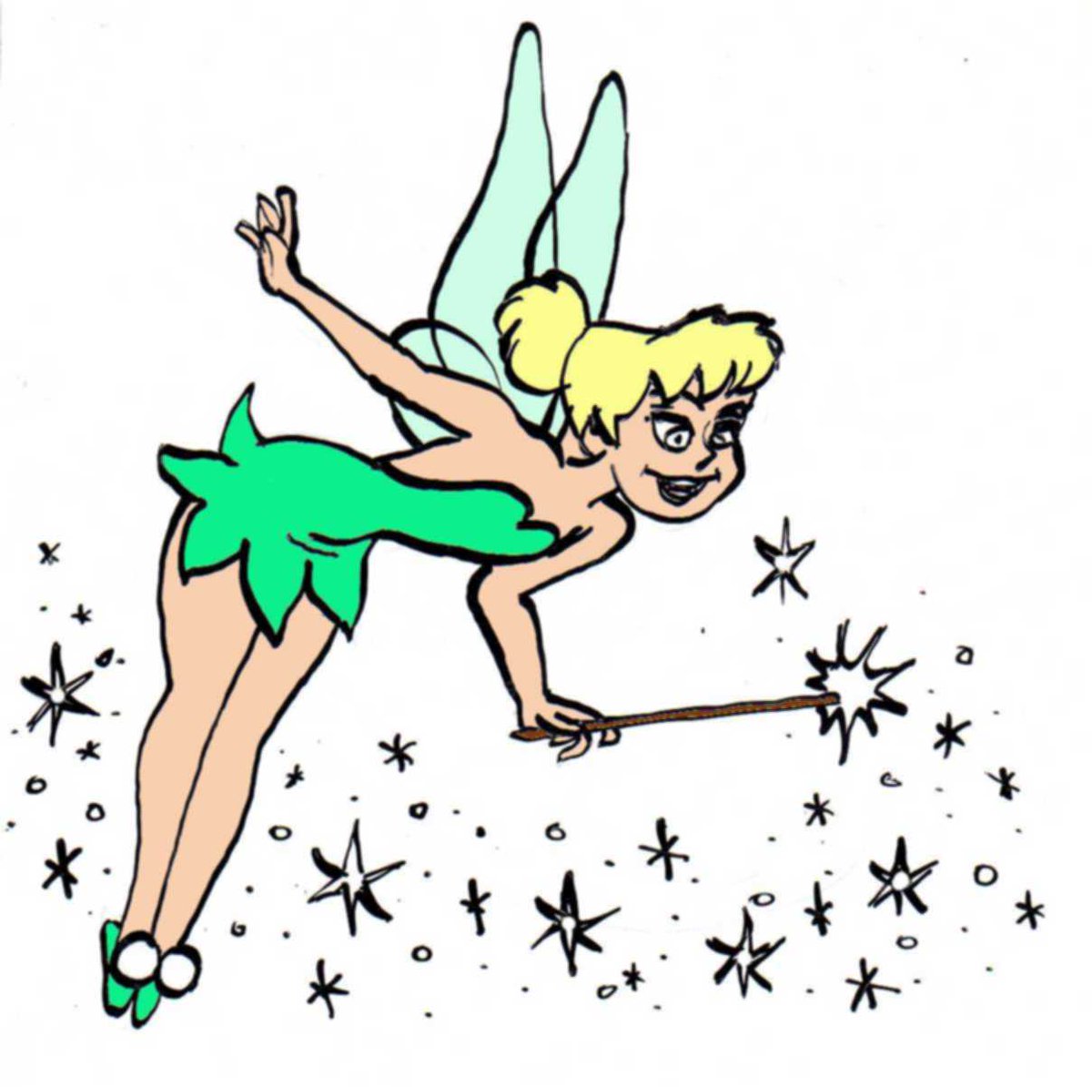 Who wants more #sparkle from #tinkerbell ?
#féeclochette #inktober #inktober2023 #inktober2023day28