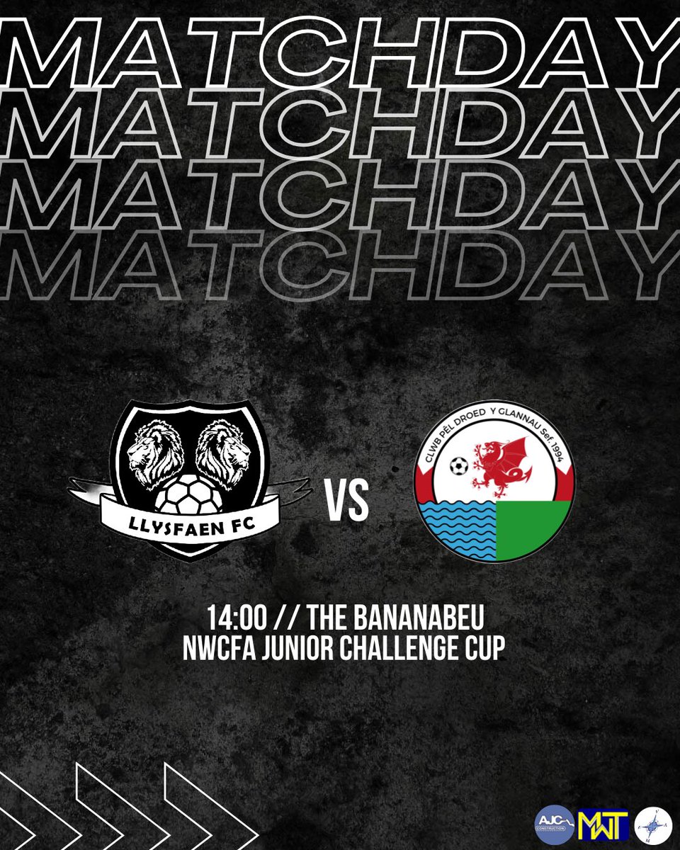 LlysfaenFC (@llysfaenfc) on Twitter photo IT’S GAME DAY 👊🔥
🆚 <a href="/Y_Glannau/">CPD Y GLANNAU</a>
🏆 NWCFA Junior Challenge Cup
🏟️ The Bananabeu
🕣 14:00
Get down and support the lads 🟠⚫️
Sponsors:
ajc_construction
mwtcivilengineering.ltd
Volt Air Marine Engineering LTD
#UpTheFaen
#LLTID🧡🖤 IT’S GAME DAY 👊🔥
🆚 <a href="/Y_Glannau/">CPD Y GLANNAU</a>
🏆 NWCFA Junior Challenge Cup
🏟️ The Bananabeu
🕣 14:00
Get down and support the lads 🟠⚫️
Sponsors:
ajc_construction
mwtcivilengineering.ltd
Volt Air Marine Engineering LTD
#UpTheFaen
#LLTID🧡🖤