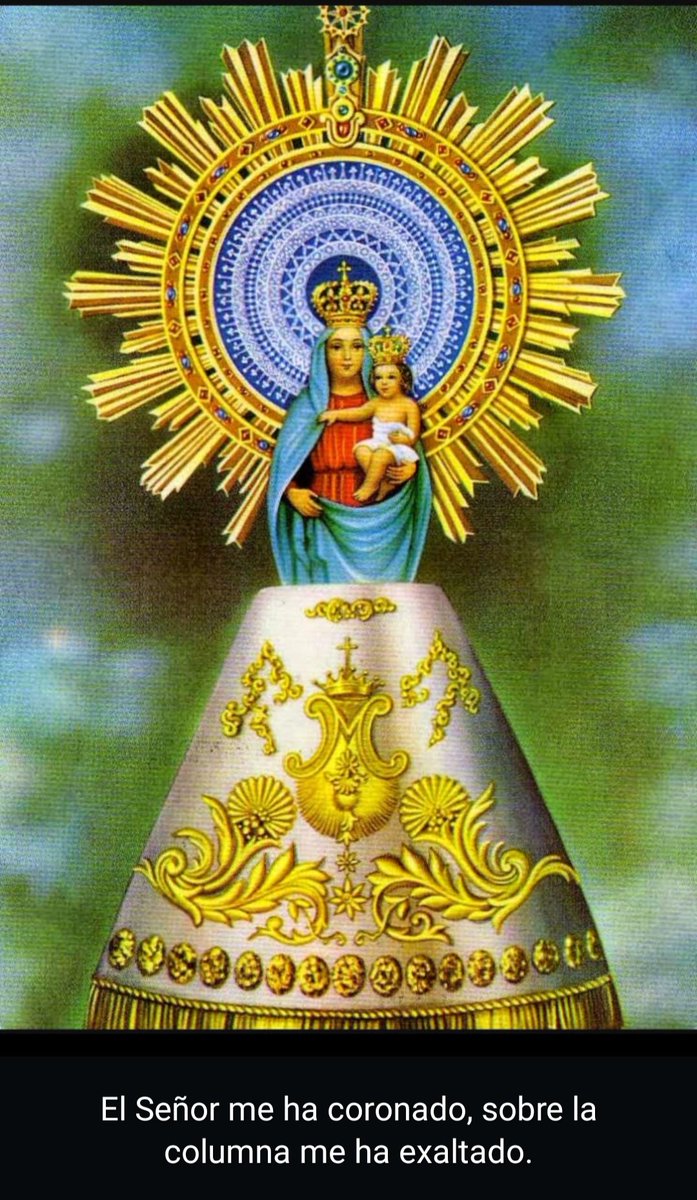 #SábadoDíaDeMaría 💙

No nos niegues ¡Oh María!
la gracia que te pedimos,
vuelve tus ojos beningnos
a este pueblo que te aclama.

Miranos, madre del alma,
a todos con compasión;
para que abrazados a tu Pilar,
logren tus devotos la salvación.

#VirgenDelPilar #EspañaTierraDeMaría