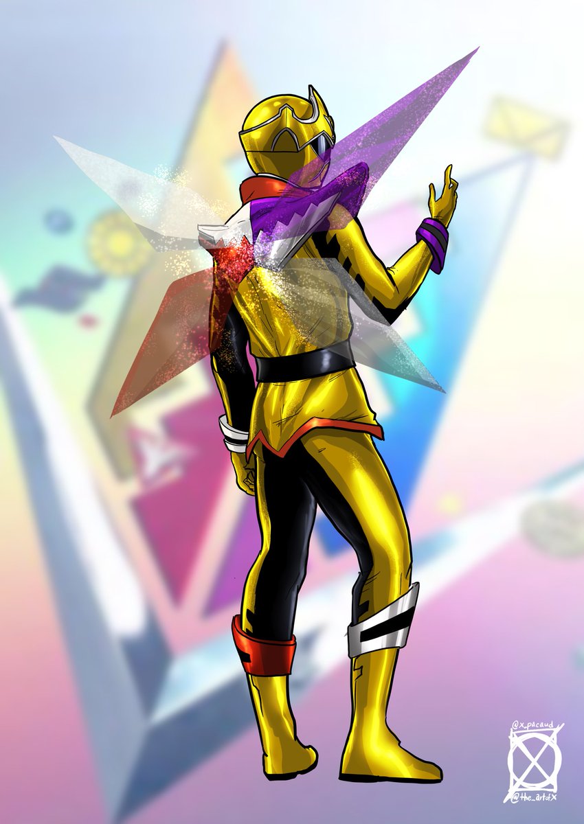the_artofX's tweet photo. COMMISSION PROMO: This is a custom remix of #Zenkaiger’s #Twokaizer as requested by @legacy_gold2 Each section of the armor and wing is representative of another Ranger. I’m currently running a $12 per single character commission, which could be #powerrangers or other stuff. https://t.co/TrEQ6RmwCM