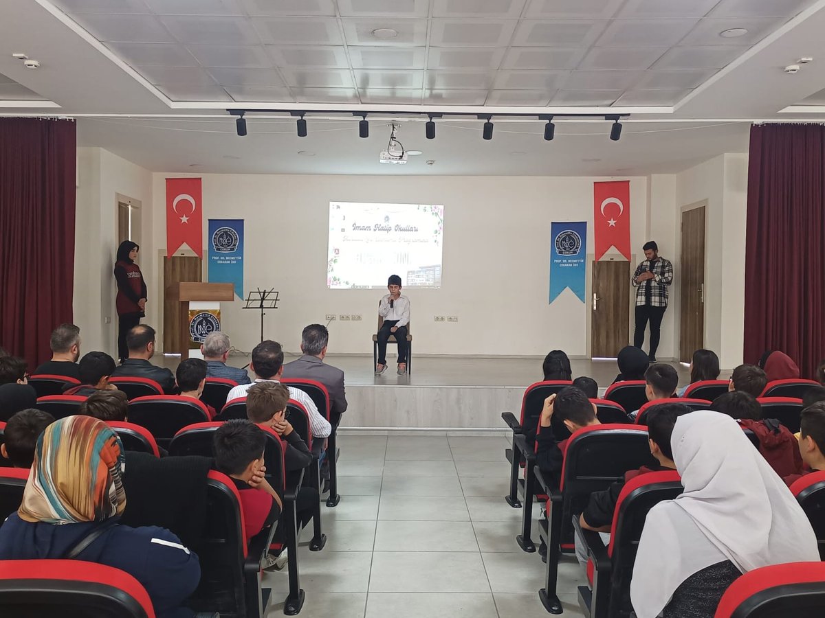 nerbakaniho's tweet photo. İmam Hatip Okullarının Kuruluşunun 72. yılı okulumuzda çeşitli etkinliklerle kutlandı.
Belediye Başkanımız Sayın @HibrahimASGIN, programa katılarak imam hatip ruhu temalı bir konuşma yaptı. 
Belediye başkanımıza, programda emeği geçen öğretmen ve öğrencilerimize teşekkür ederiz. https://t.co/uGAMZVv2RE