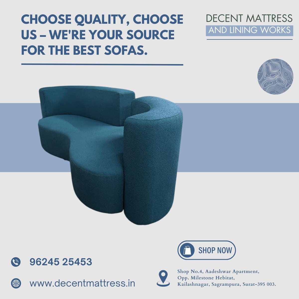 decentmattress's tweet image. Finding the Best Sofa Has Never Been Easier – We Have Them All!
.
.
#SofaDecor
#FurnitureDesign
#SofaLovers
#SofaStyle
#LivingRoomDecor
#AffordableFurnitureIndia
#ModernSofa
#OnlineFurniture
#SofaInnovation
#InteriorInspo
#HomeFurniture
#CozyLiving
#FurnitureForSale
#surat