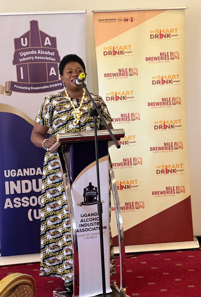 Drinking alcohol is very dangerous to our bodies but the amount of revenue generated from Alcohol manufacturing companies is also needed . The Minister 
Madam Harriet Ntabazi bas embarked on the fight against manufacturing of ilicit alcohol which is very dangerous to the Economy.