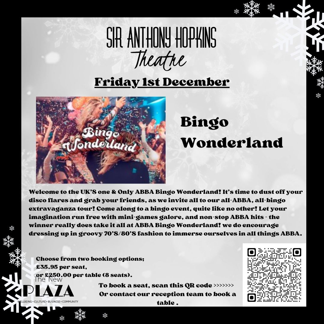 We are kicking off December with, lets be honest, the most fun do you could book! 
We are bringing you the UK's one and Only ABBA 𝗕𝗶𝗻𝗴𝗼 𝗪𝗼𝗻𝗱𝗲𝗿𝗹𝗮𝗻𝗱
You  can book per person or book a table of 8! Price includes our delicious buffet &amp; the bar will be open from 5.30pm!